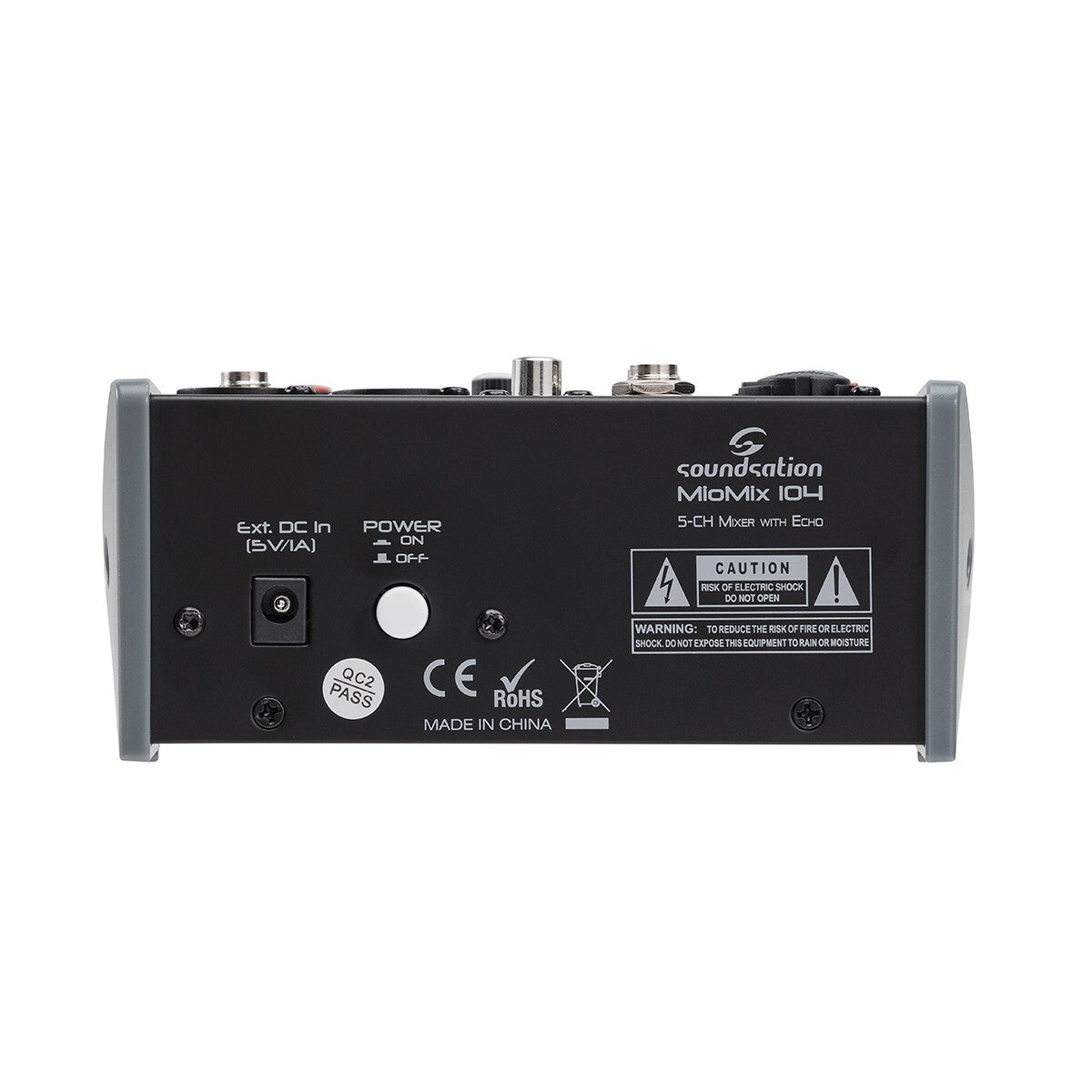 mixer soundsation miomix 104 con 5 canali totale con effetto eco